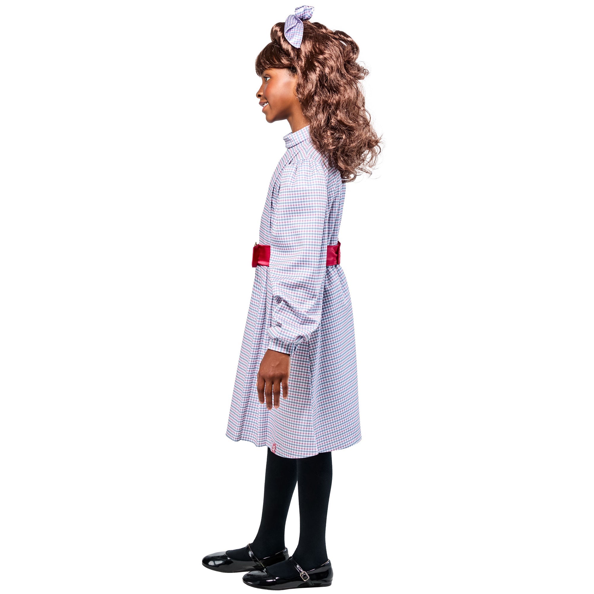 American Girl Samantha Parkington Plaid Dress Costume - Image 4
