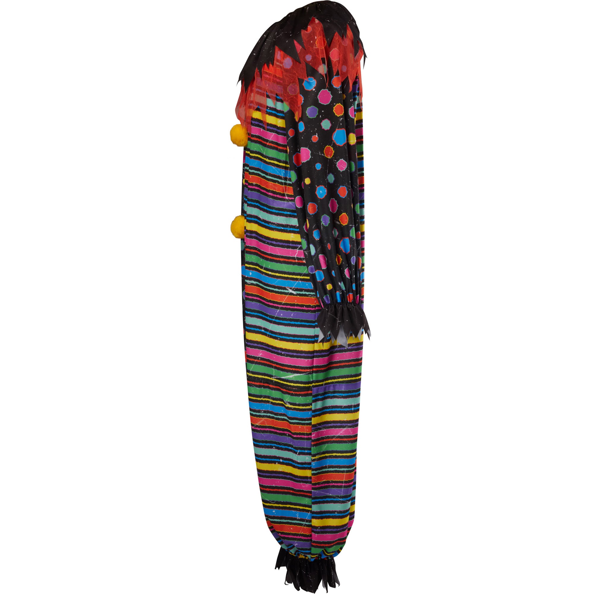 Neon Creepy Clown Costume for Men - Image 5