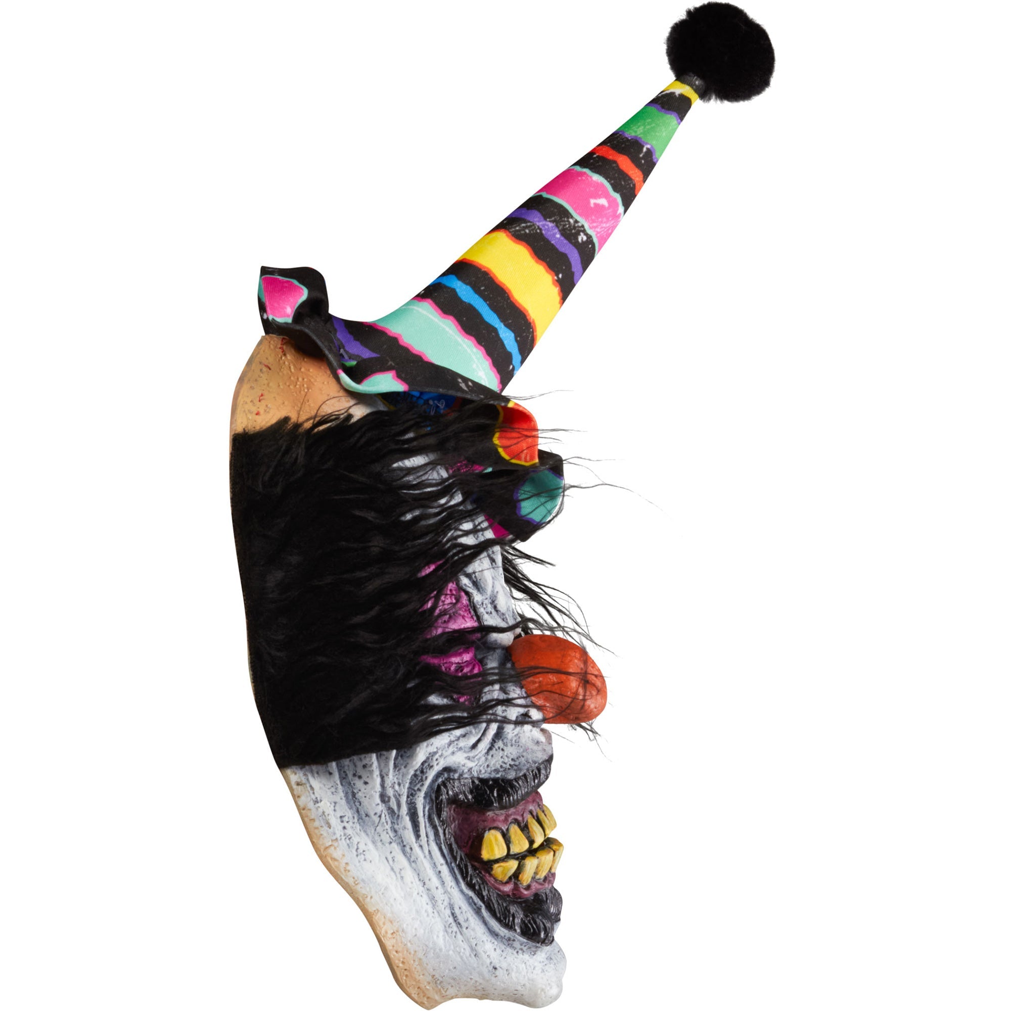 Neon Creepy Clown Costume for Men - Image 3