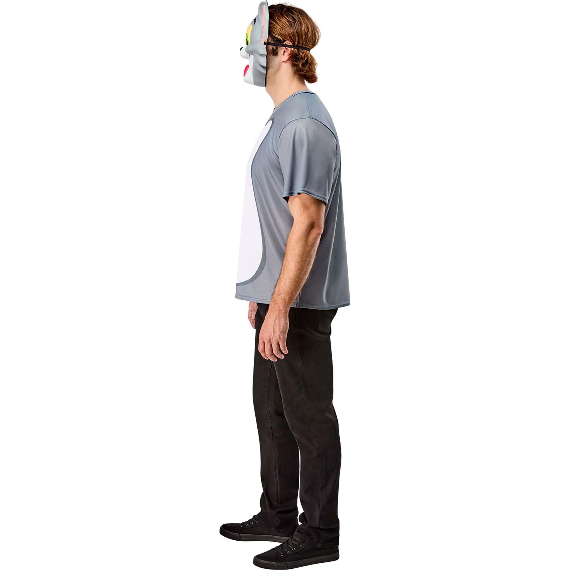 Men's Tom and Jerry Ben Cooper Tom T-Shirt and Half Mask - Image 2