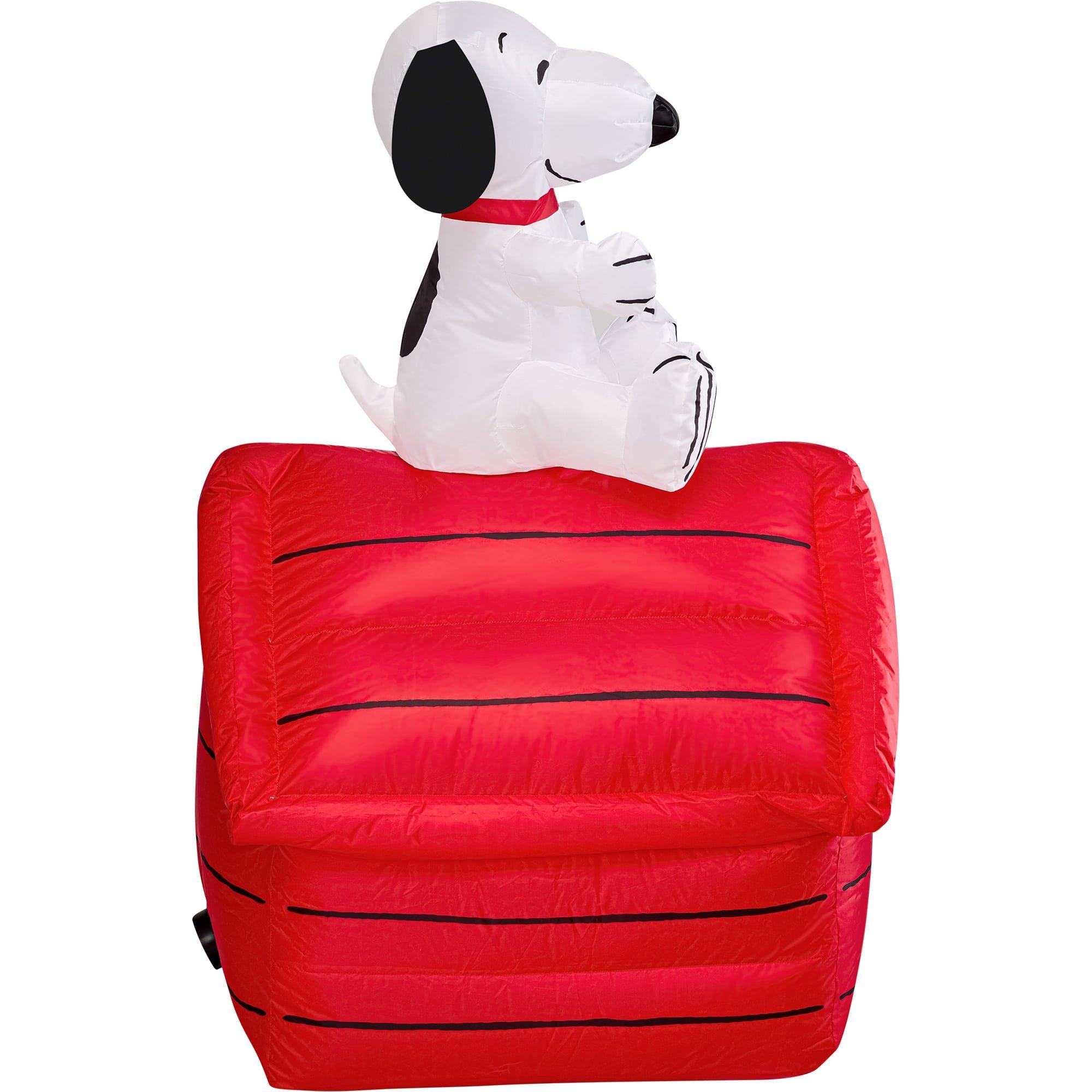 3.5 Foot Peanuts Classic Snoopy Holiday Interchangeable Inflatable Lawn Decoration - Image 3