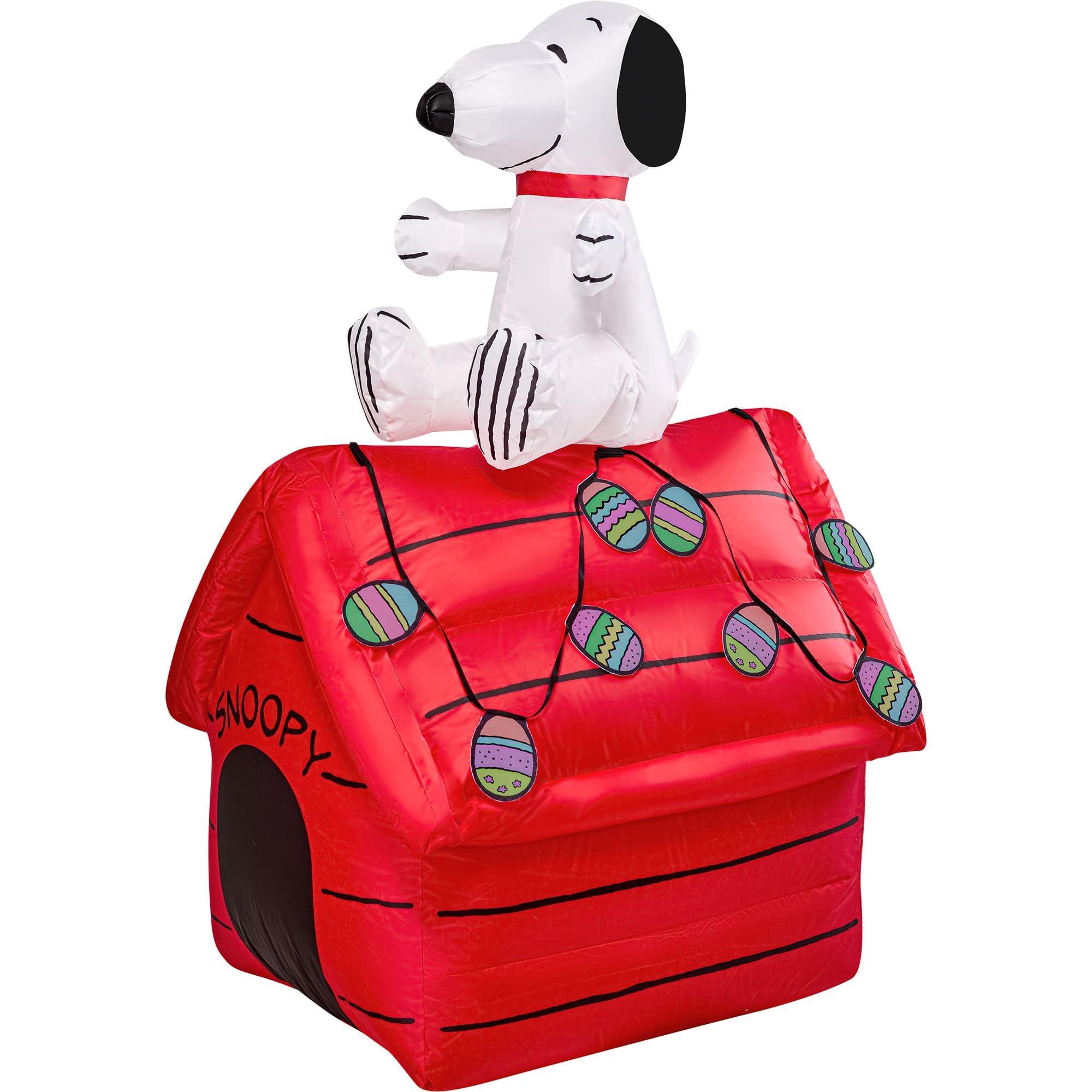 3.5 Foot Peanuts Classic Snoopy Holiday Interchangeable Inflatable Lawn Decoration - Image 7