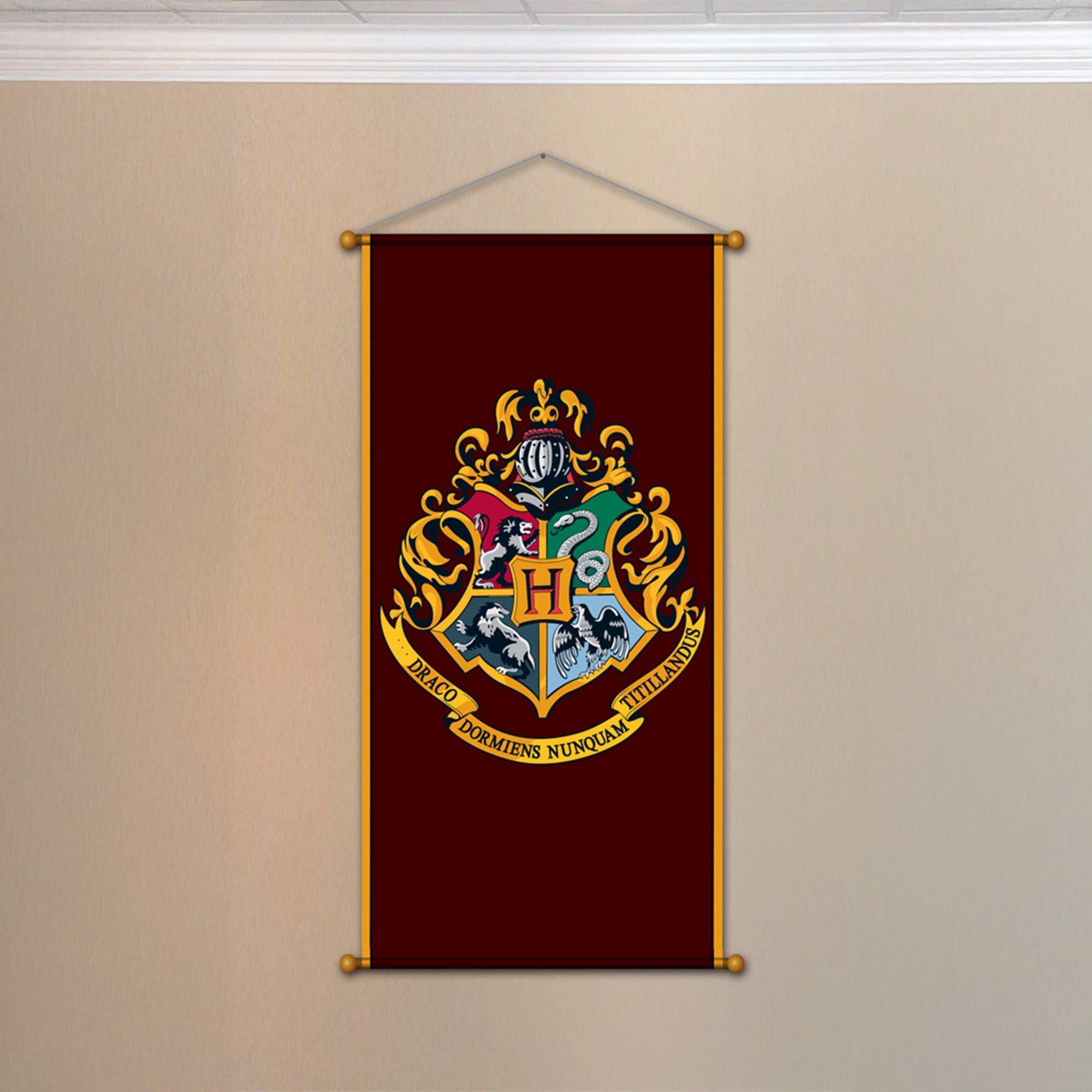 33-inch Harry Potter Hogwarts Crest Hanging Banner Decoration - Image 3