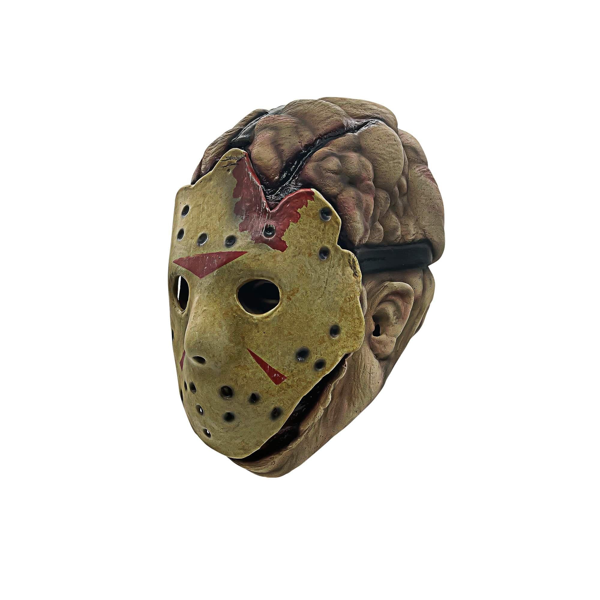 Adult Friday the 13th Jason Overhead Latex Mask and Removable Hockey Mask - Image 2