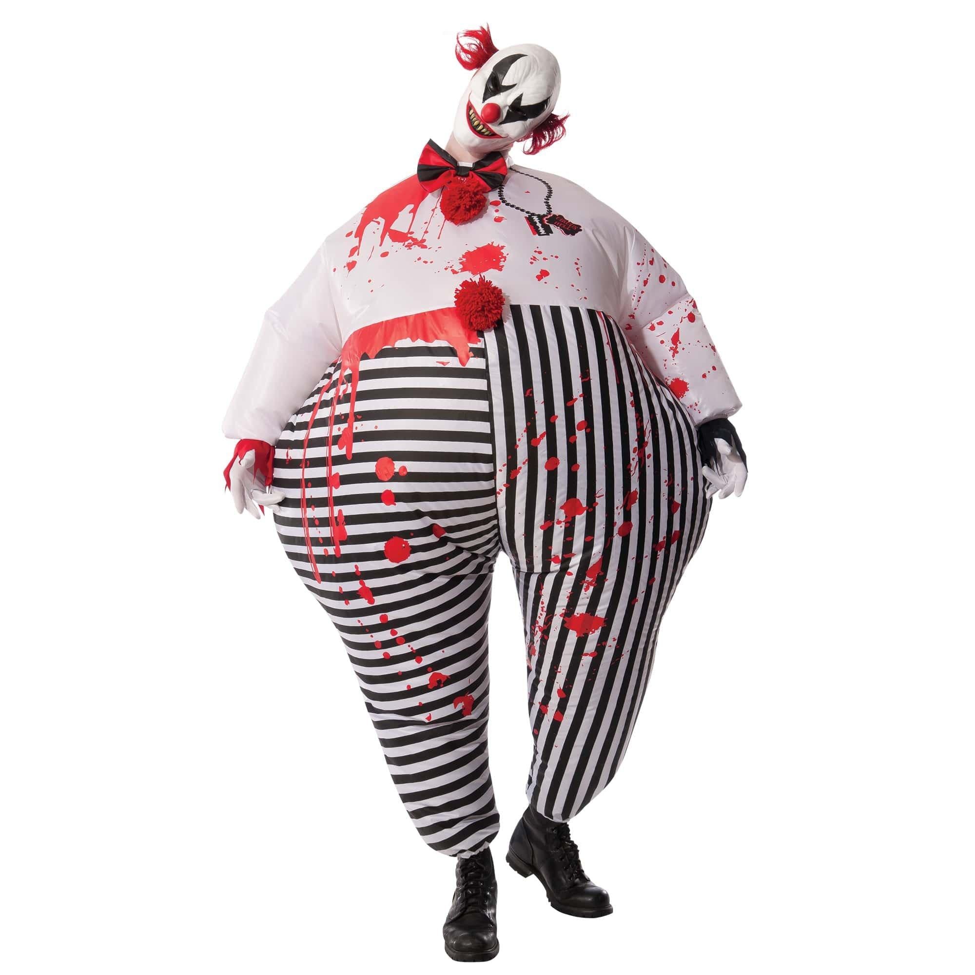 Adult Evil Circus Clown Inflatable Costume