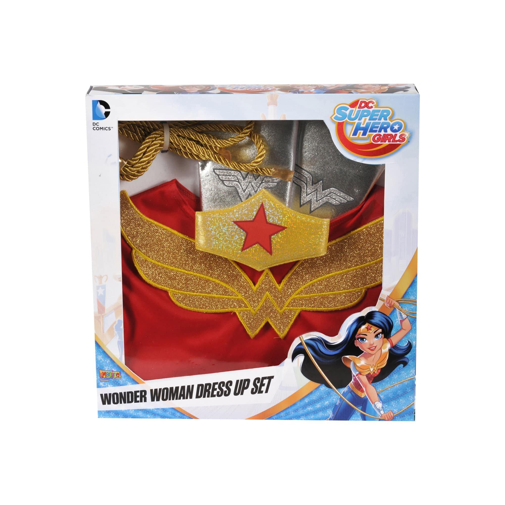 Girls' DC Superhero Wonder Woman Shirt and Accessory Set - Image 2