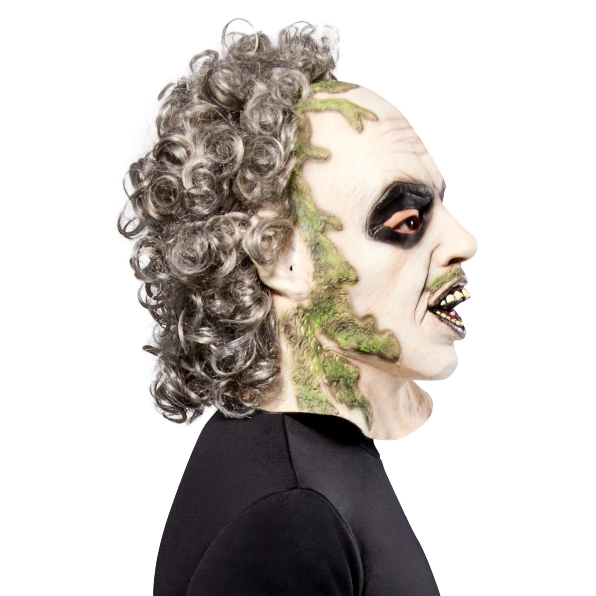 Adult Beetlejuice Overhead Latex Mask with Hair - Image 5