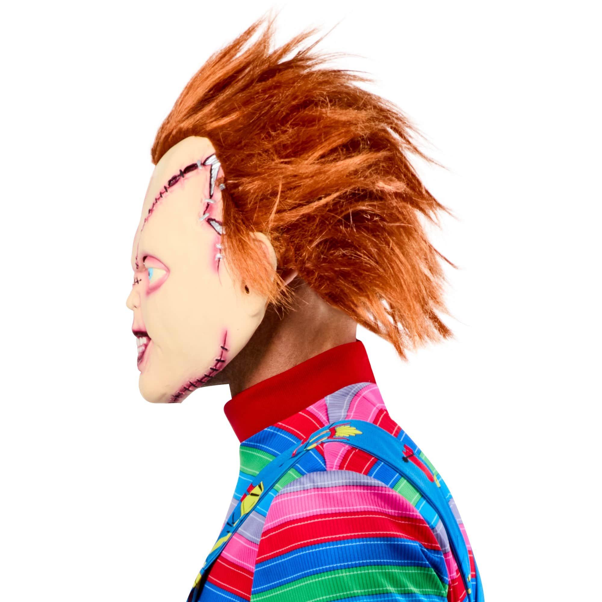 Men's Bride of Chucky Stitched Up Chucky 3/4 Vinyl Mask - Image 2