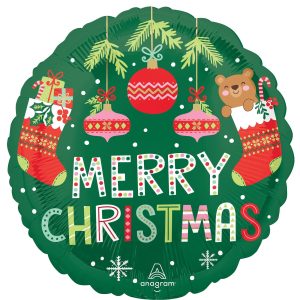 Beary Christmas Balloon. 18in