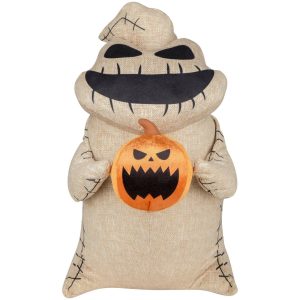 18-inch The Nightmare Before Christmas Oogie Boogie Holding Pumpkin Plush Front Door Greeter