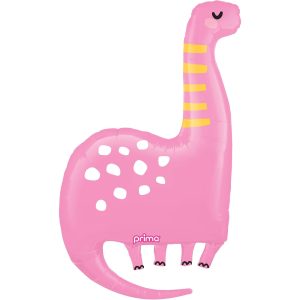 39in Pink Dino Foil Balloon