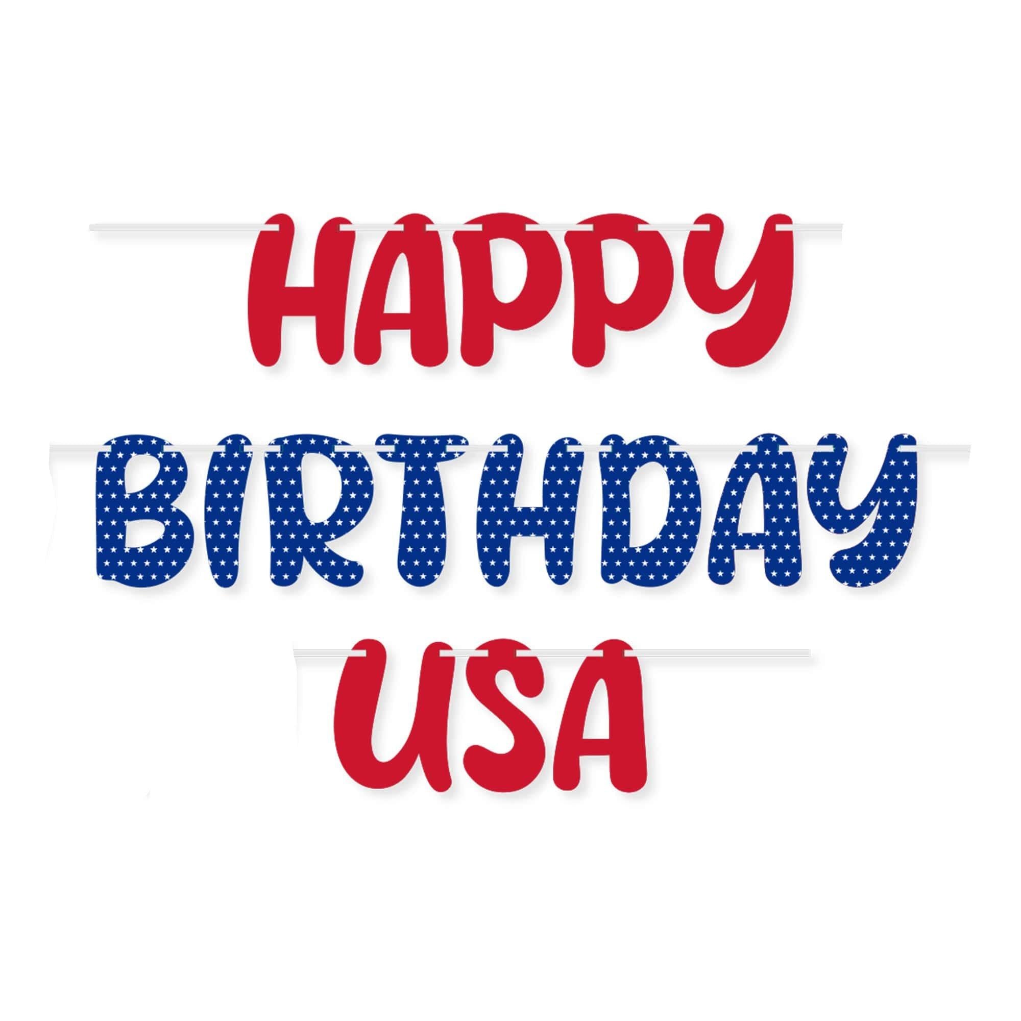Happy Birthday USA Banner. 12ft - Image 2