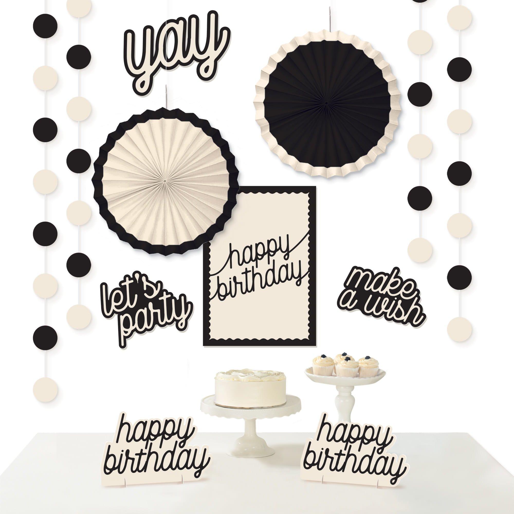 Birthday Chic Decoration Kit. 12pc - Image 2