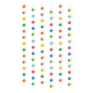 Colorful Collage Hanging Decorations. 6pc