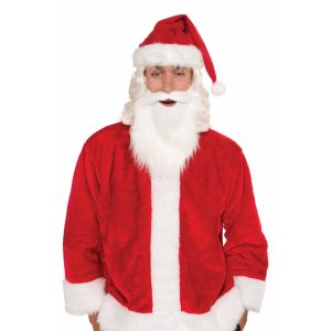 Adult White Santa Beard and Mustache