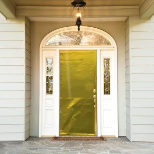Metallic Holiday Door Cover-Gold