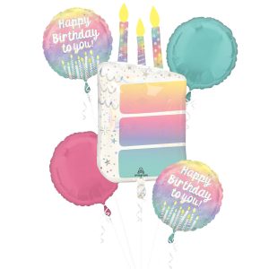 Pearlized Birthday Bouquet. 5pc