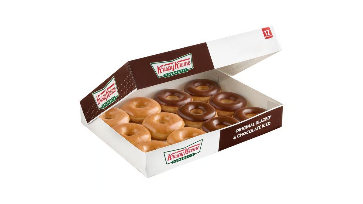 Krispy Kreme Original Glazed® & Chocolate Iced Duo (12 ct) - Image 2