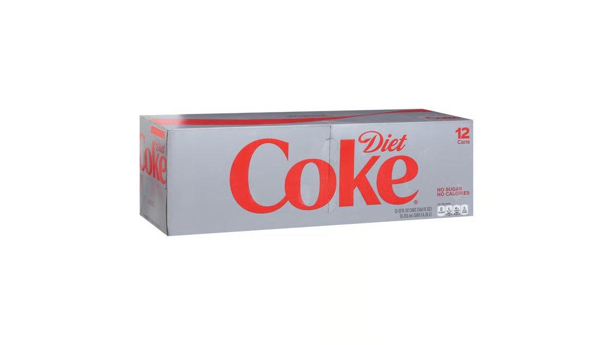 Diet Coke Soda (12 oz x 12 ct) - Image 2