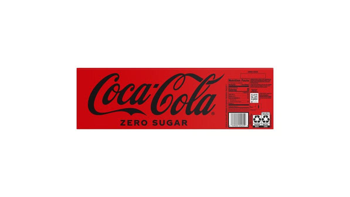 Coca-Cola Zero Sugar Soda (12 oz x 12 ct) - Image 2