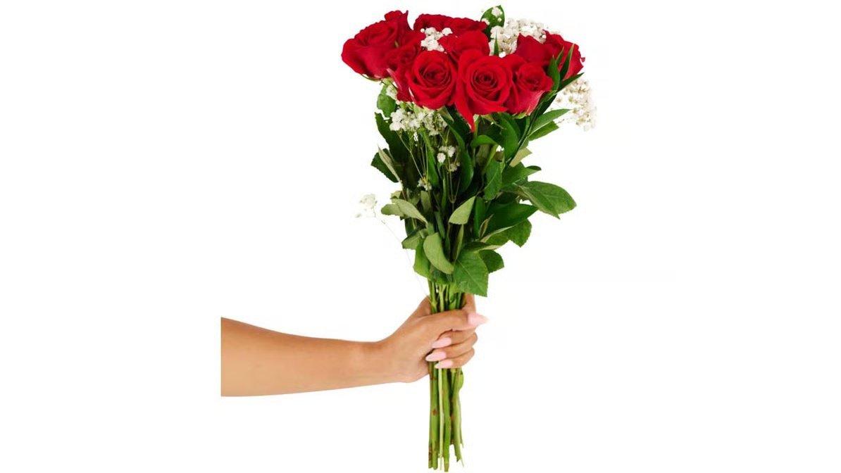 Premium Red Rose Flower Bouquet (12 ct) - Image 4