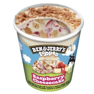 Ben & Jerry's Topped Ice Cream Raspberry Cheesecake (15.2 oz)