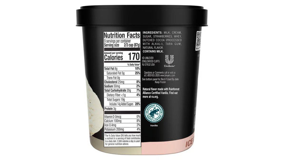 Breyers Ice Cream Vanilla. Chocolate & Strawberry (1.5 qt) - Image 5