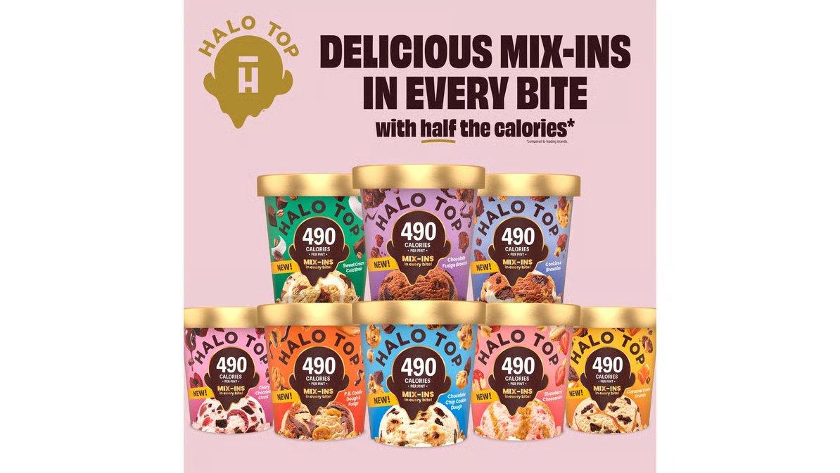 Halo Top Light Chocolate Fudge Brownie Ice Cream (1 pt) - Image 5