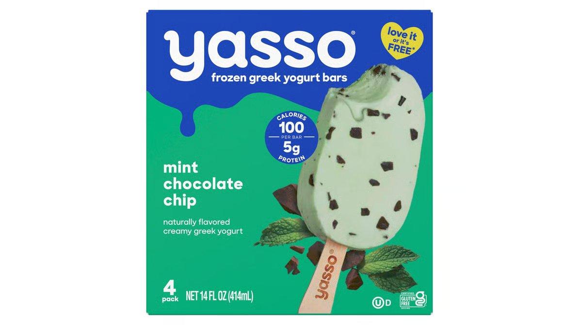 Yasso Mint Chocolate Chip Greek Yogurt Bars (3.5 oz x 4 ct) - Image 2