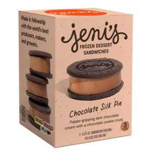Jeni's Ice Creams Chocolate Silk Pie Sandwiches (3.5 oz x 3 ct)
