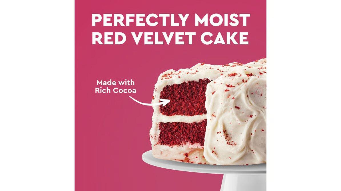 Duncan Hines Perfectly Moist Cake Mix Red Velvet (15.25 oz) - Image 2