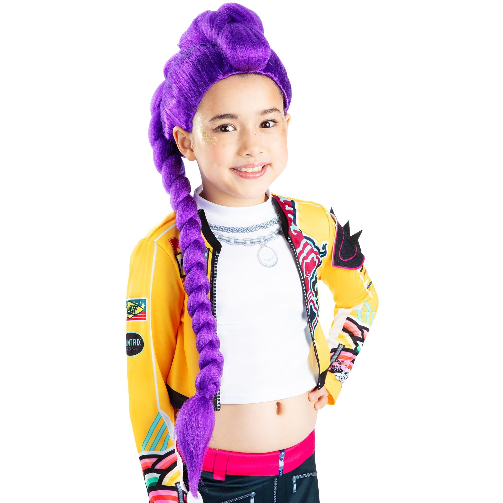 KPop Rumi Demon Hunters Kids Wig - Image 4