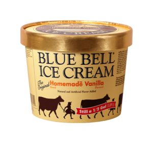 Blue Bell Ice Cream Homemade Vanilla (1/2 gal)