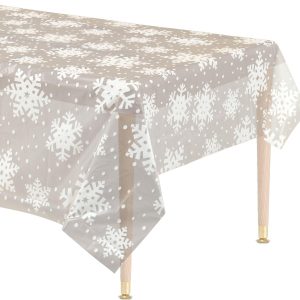 Clear Snowflake Table Cover
