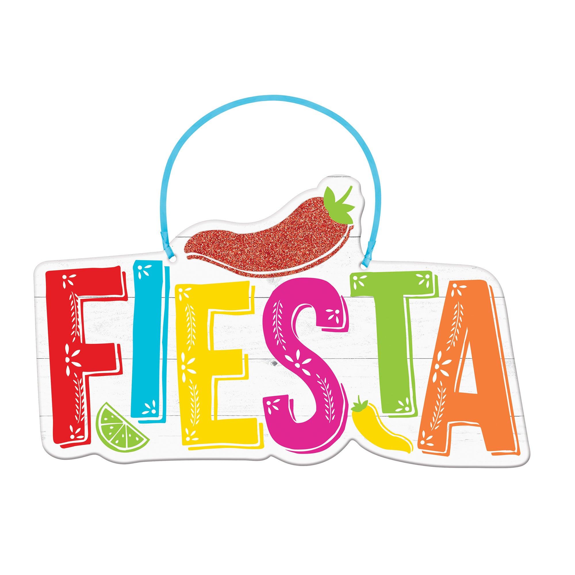 Fiesta Viva la Party MDF Hanging Sign - Image 2