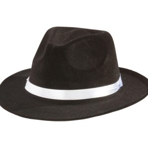 Black Gangster Hat