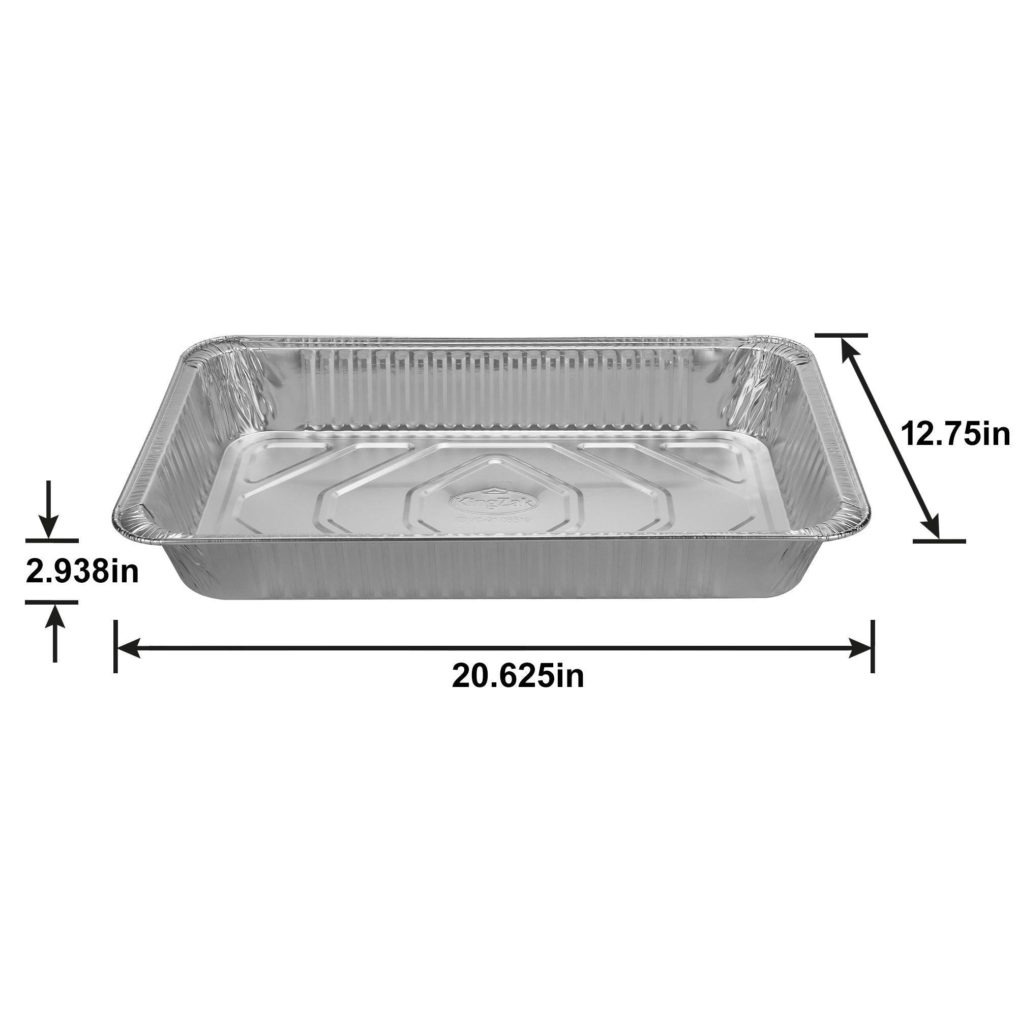 Aluminum Full Chafing Dish Steam Pans 10ct - Image 3