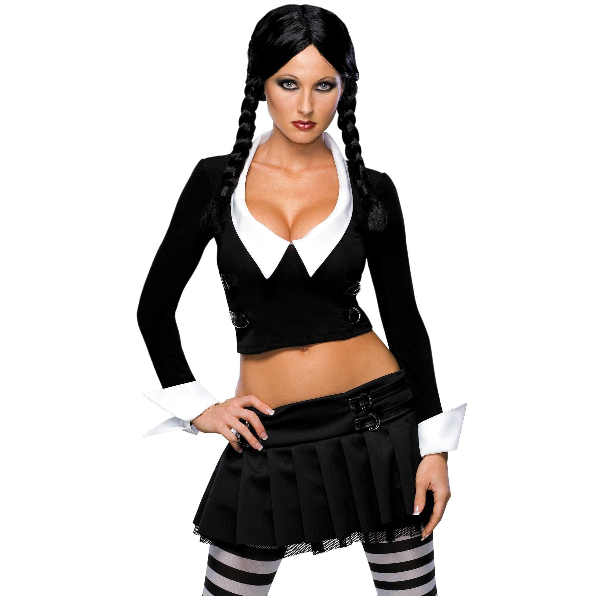 Adult Wednesday Addams Wig - Image 2
