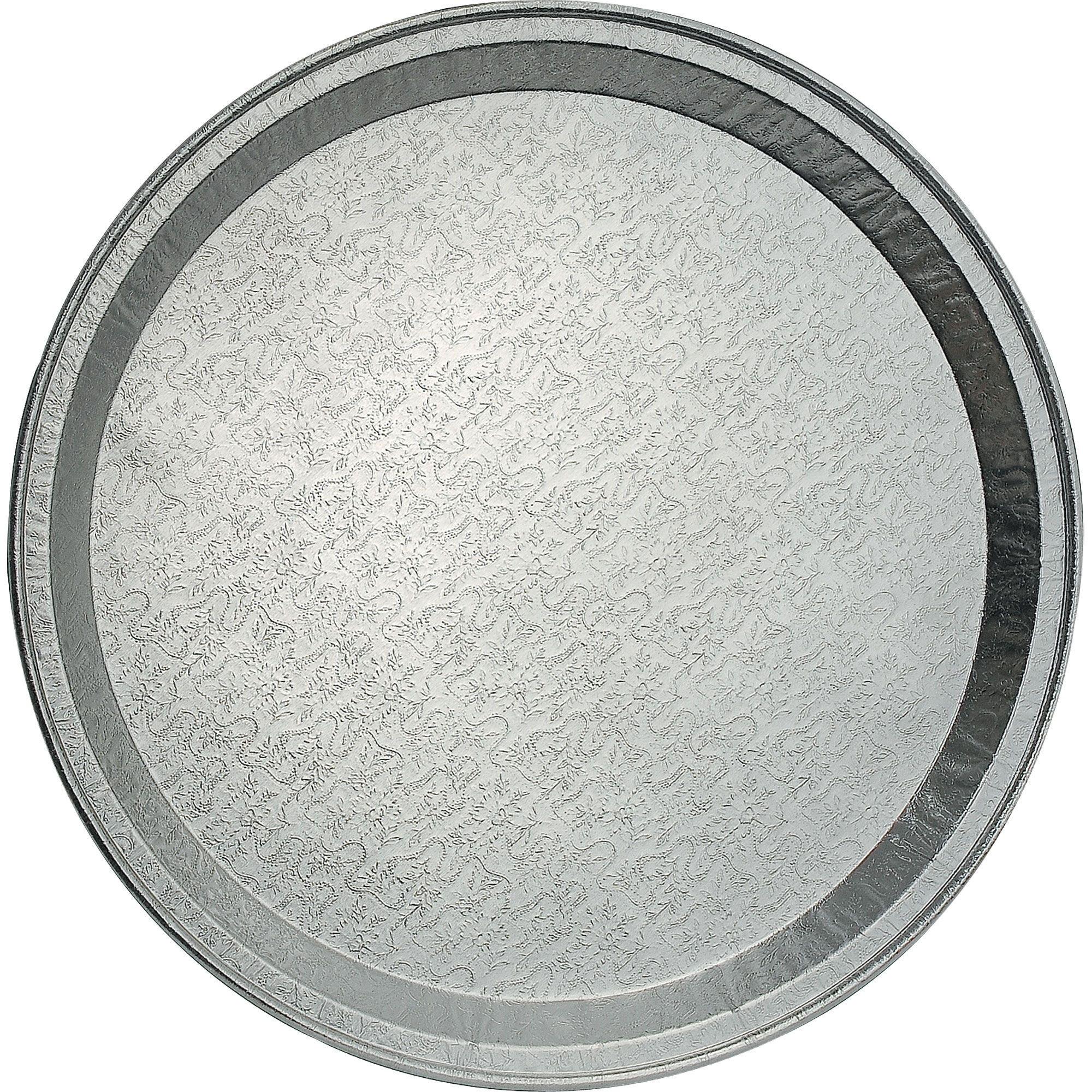 Embossed Aluminum Platter. 12in