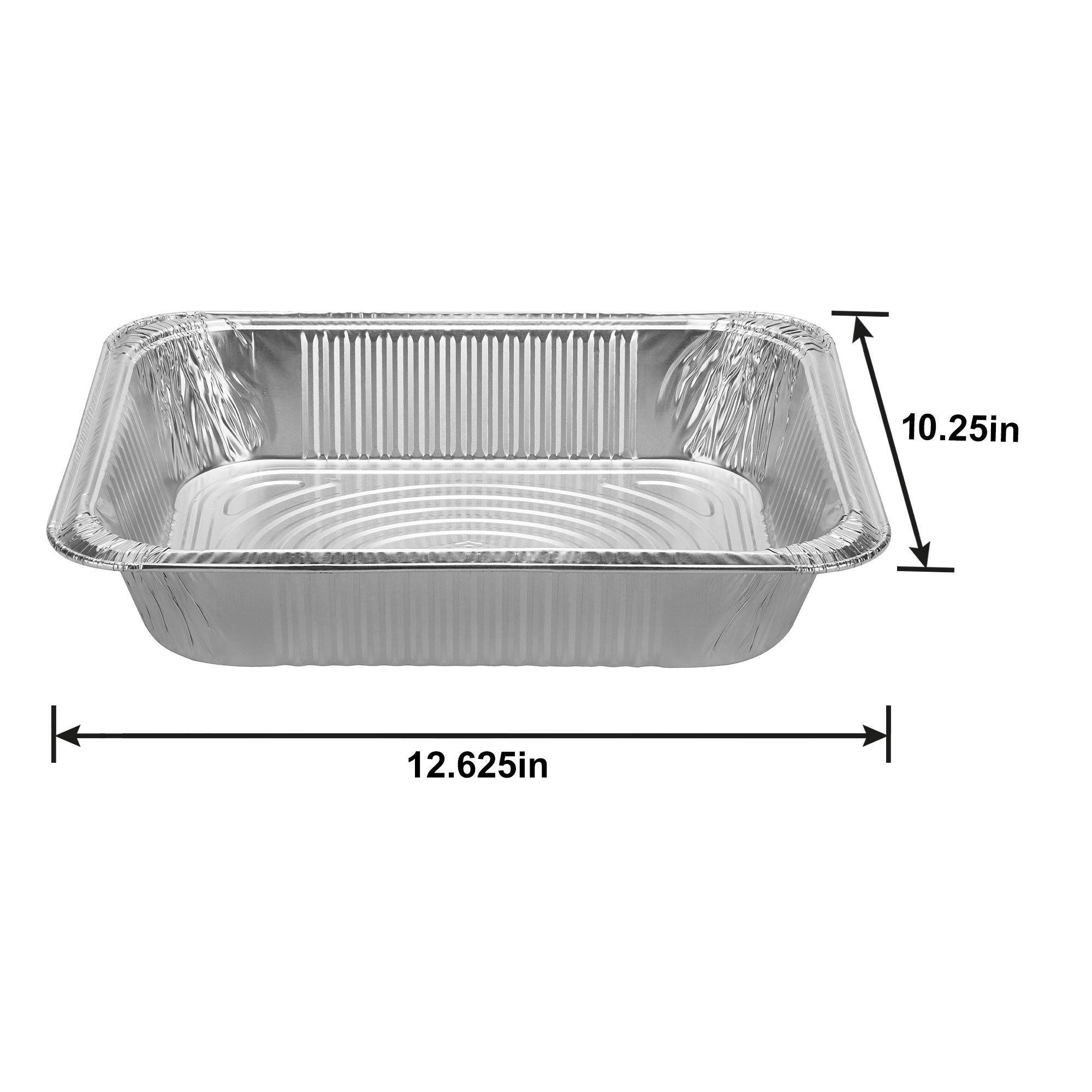 Silver Aluminum Half Chafing Dish Steam Pan - Image 3