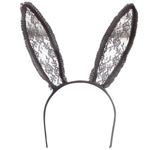 Black Lace Bunny Ears