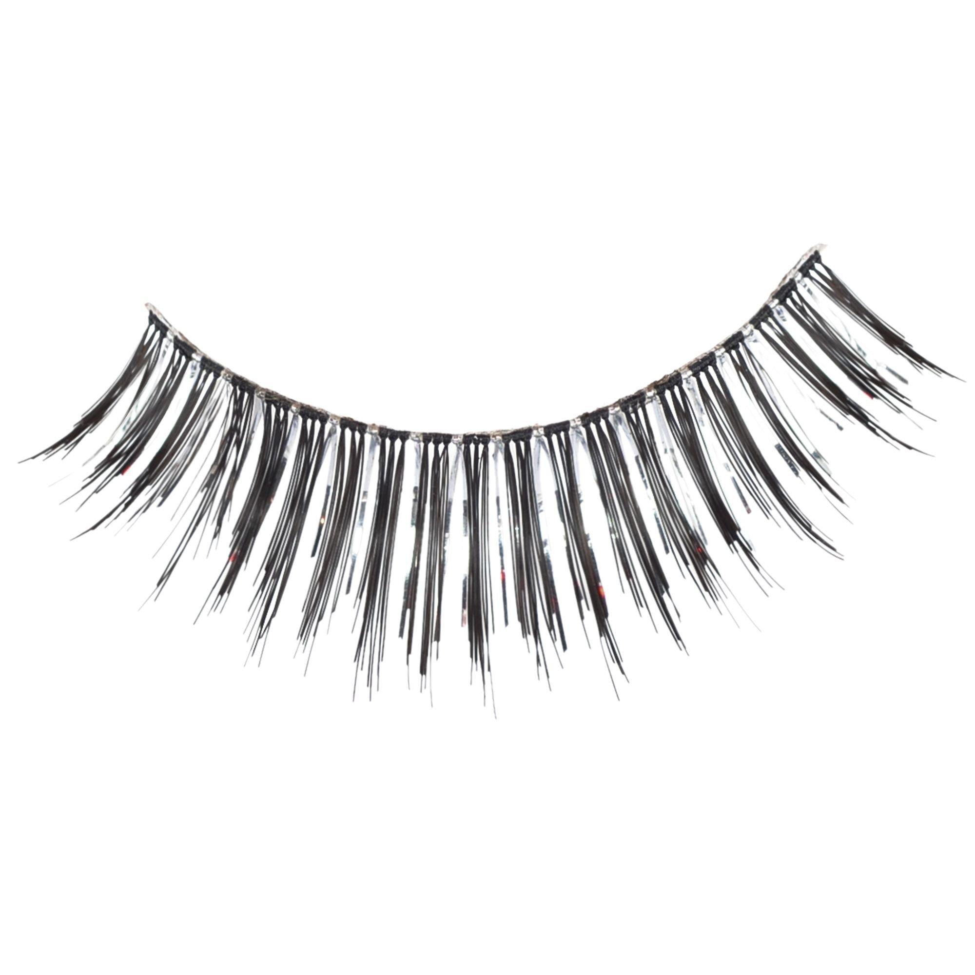 Silver Foil False Eyelashes - Image 2