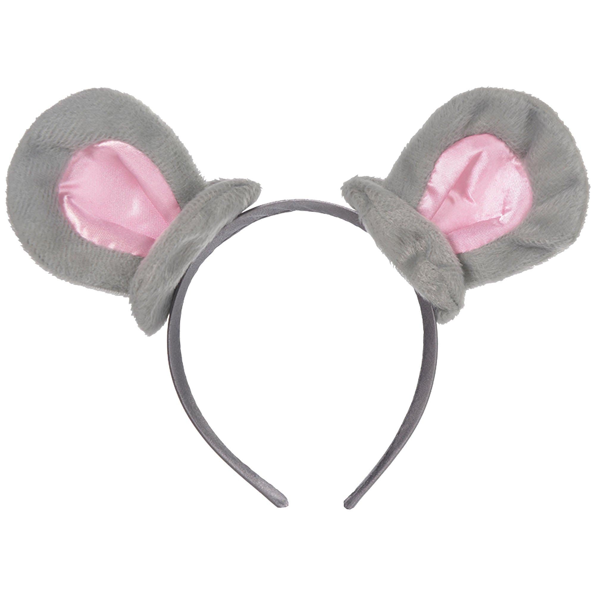 Kids' Gray Mouse Ears Headband - Image 2