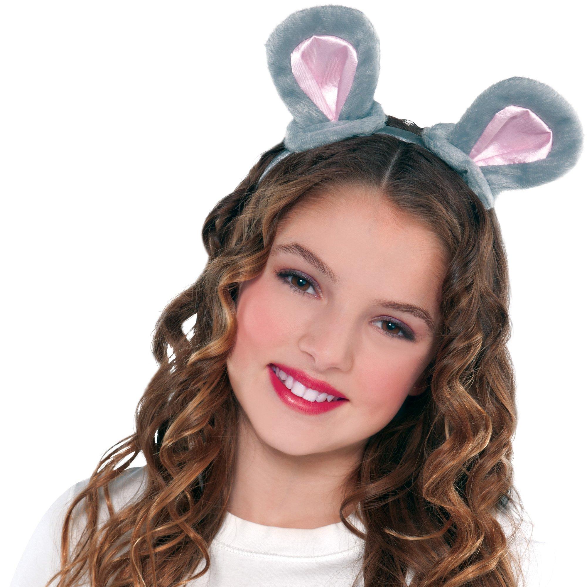 Kids' Gray Mouse Ears Headband - Image 4