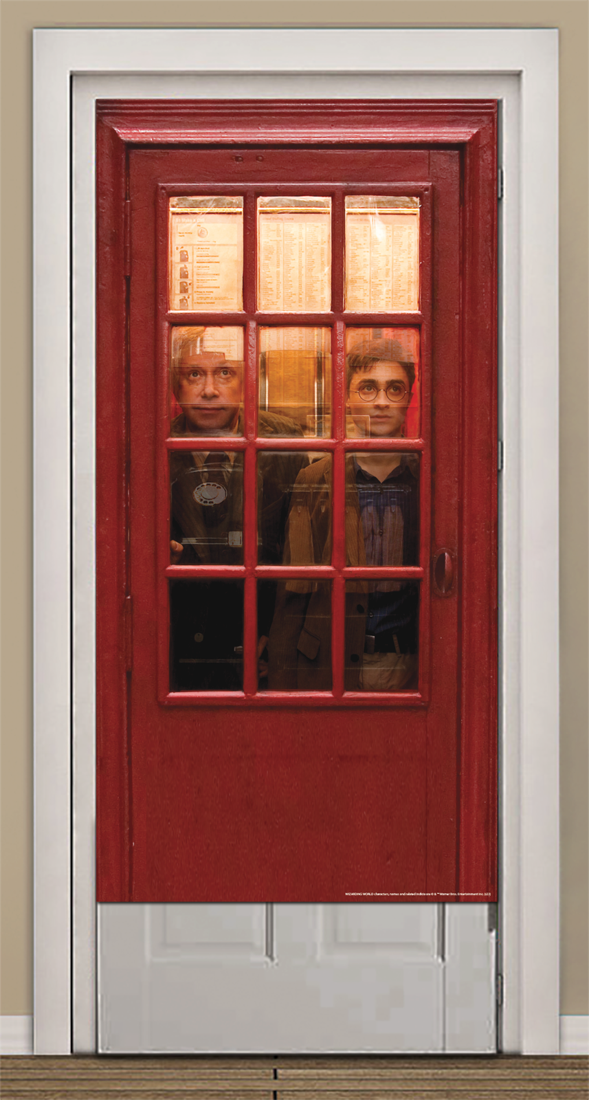 60-inch Harry Potter Telephone Booth Front Door Cover Decoration - Image 5