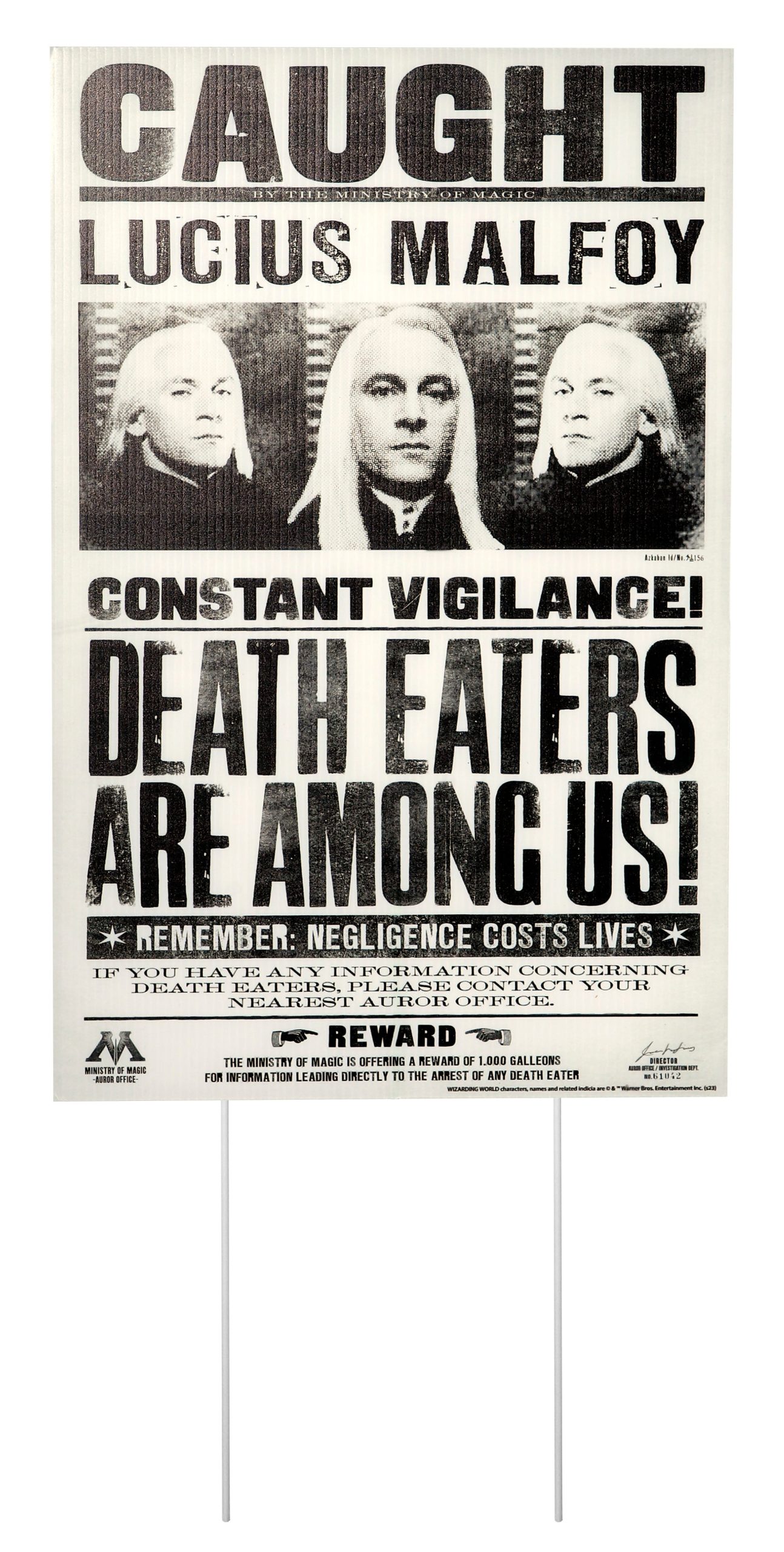 17-inch Harry Potter Death Eater Wanted Signs Lawn Decoration. 5ct - Image 7