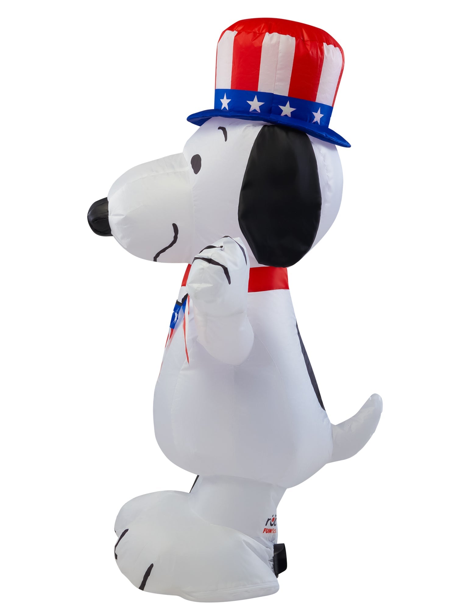 3.5 Foot Peanuts Snoopy Patriotic Inflatable Lawn Decoration - Image 7