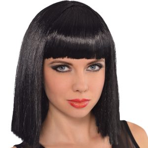 Cleopatra Long Blunt Bob Wig with Bangs