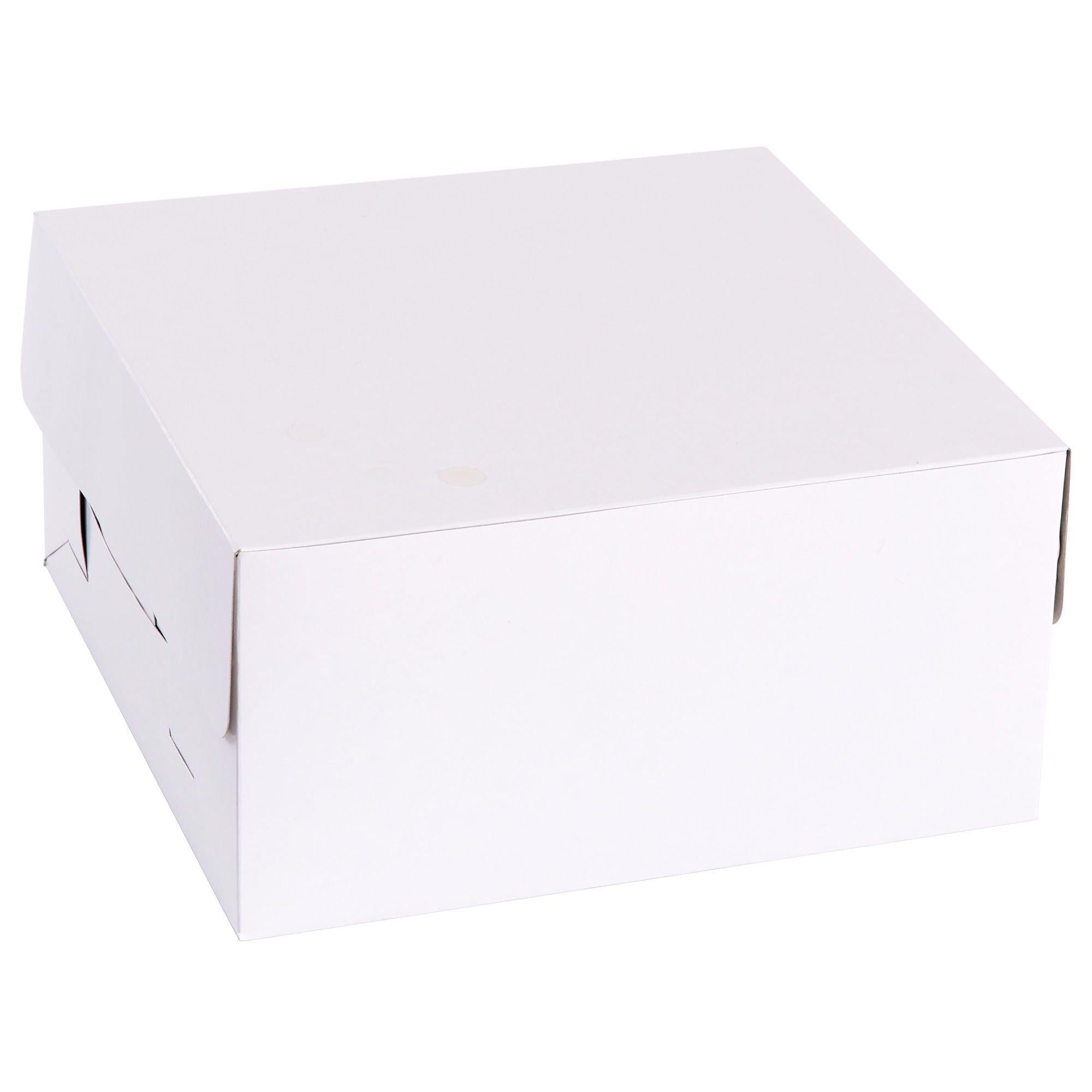White Square Cake Box. 10in - Image 2