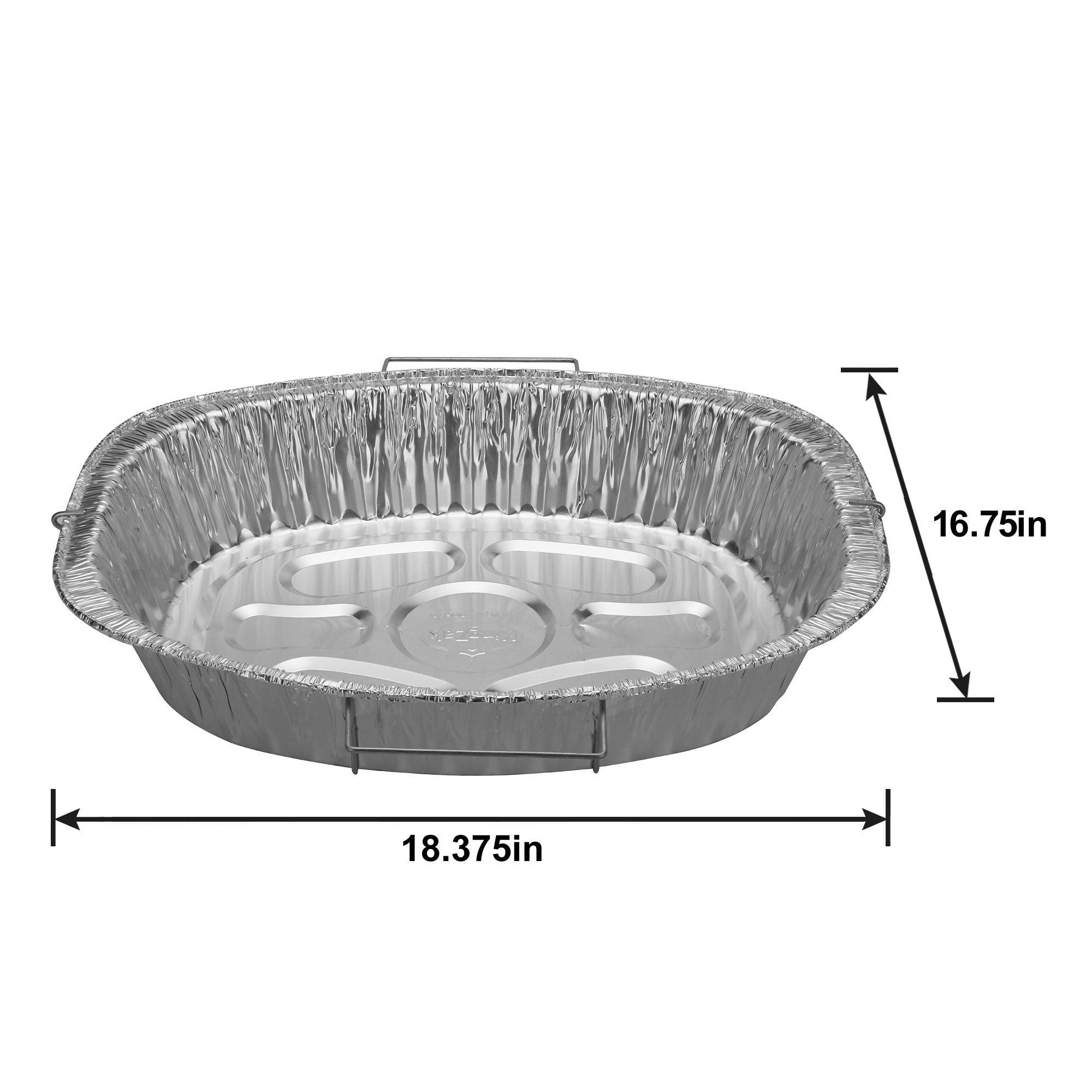 Heavy Duty Aluminum Roaster Pan with Handles - Image 3